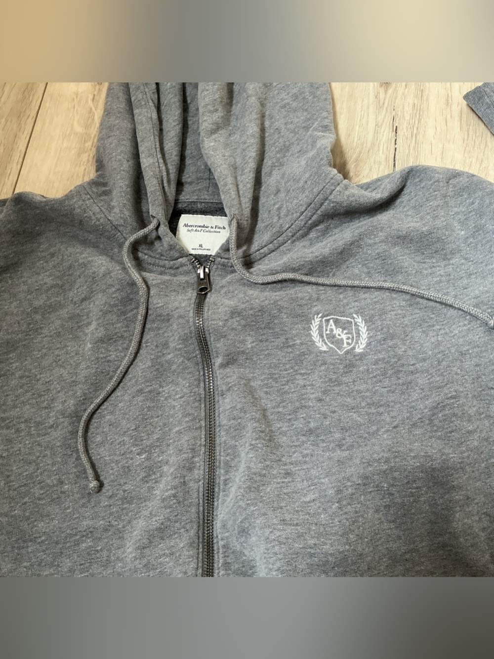 Abercrombie & Fitch Gray Zip-Up Hoodie - Picture 2 of 6